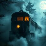 historia del tren fantasma de Poltergeist