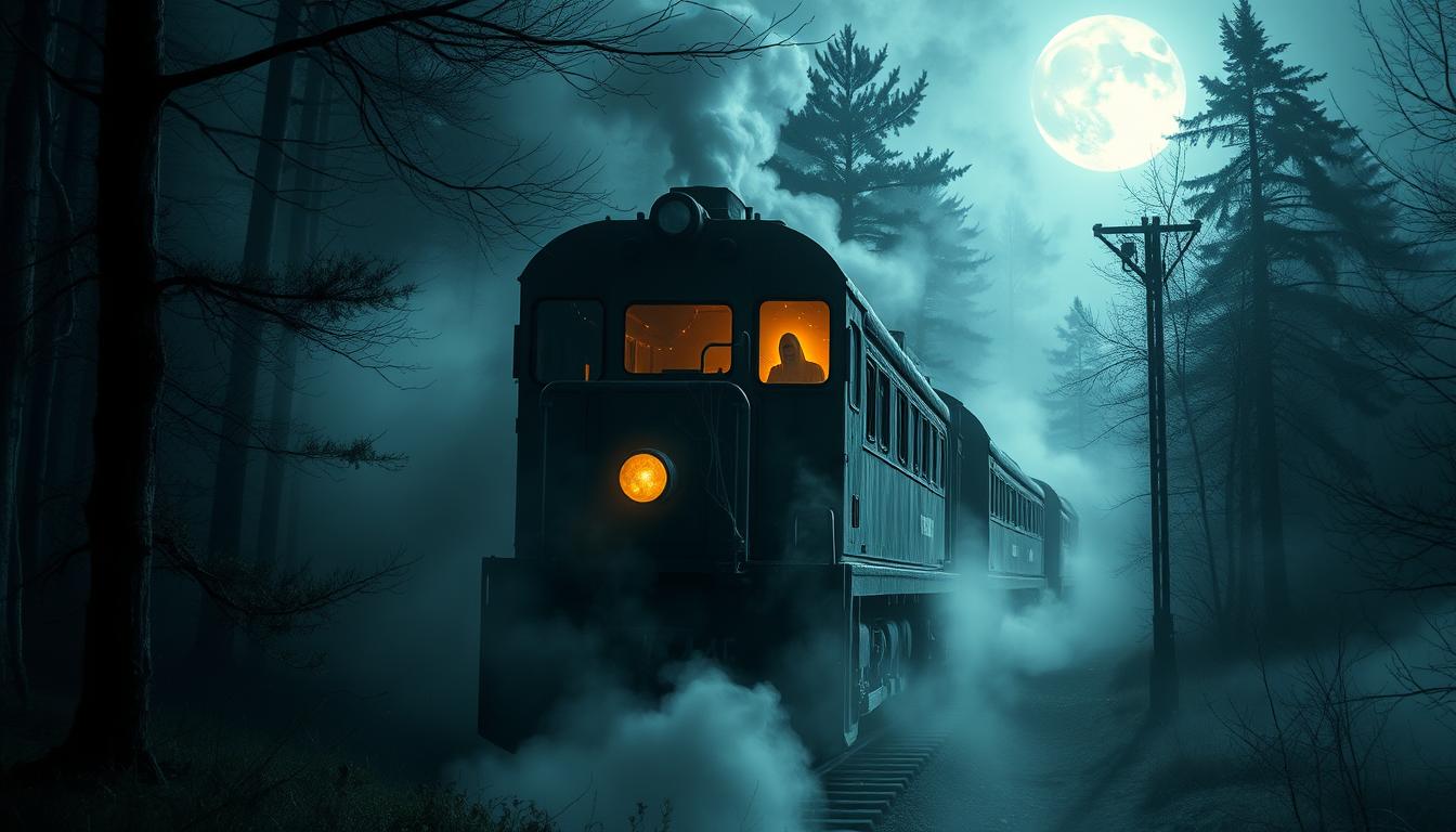 historia del tren fantasma de Poltergeist